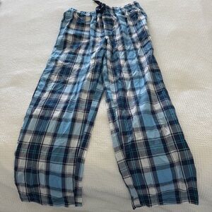 Old Navy Blue Plaid Men's Lounge Pants